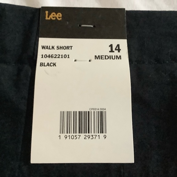 NWT Lee Womens short Regular Fit, Mid Rise, Black Color, Sz 16 Medium, 14 Medium - Picture 12 of 15